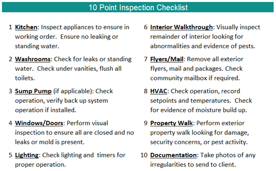 10 Point Home Inspection